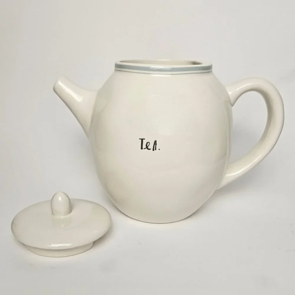 Rae Dunn By Magenta Light Blue Stripe Teapot